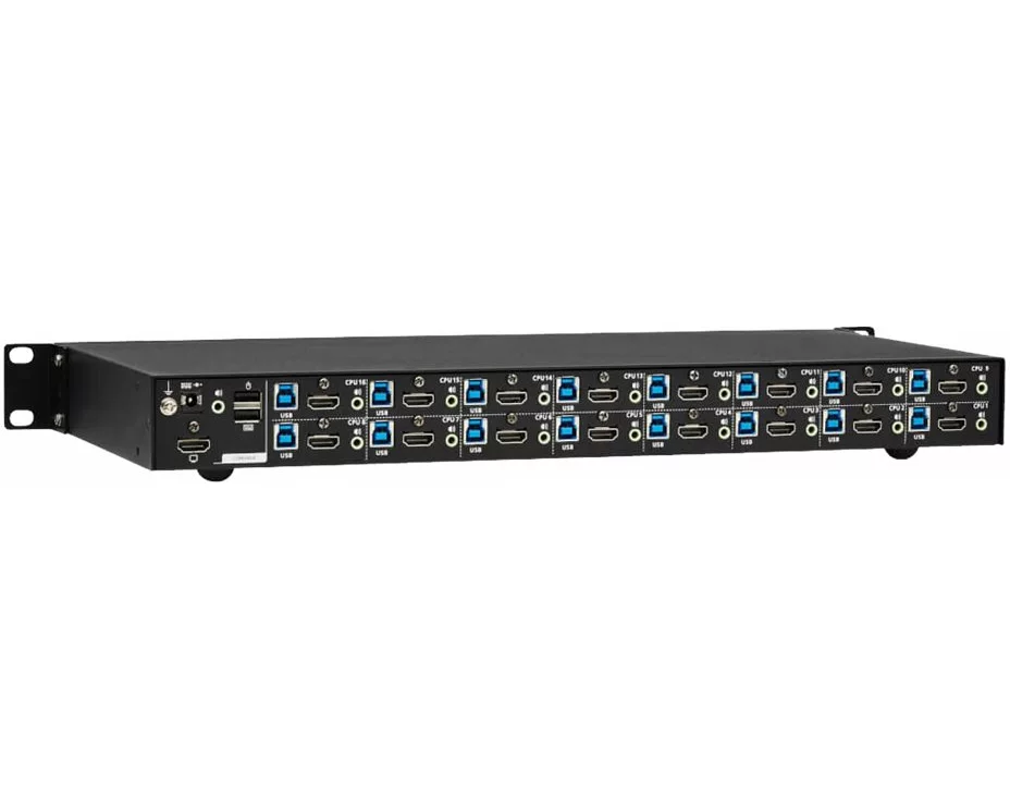 EATON TRIPPLITE NetDirector, 32-Port, Cat5, KVM, over, IP, Switch, Virtual, Media, 2, Remote + 1, Local, User, 1U, Rack-Mount, TAA