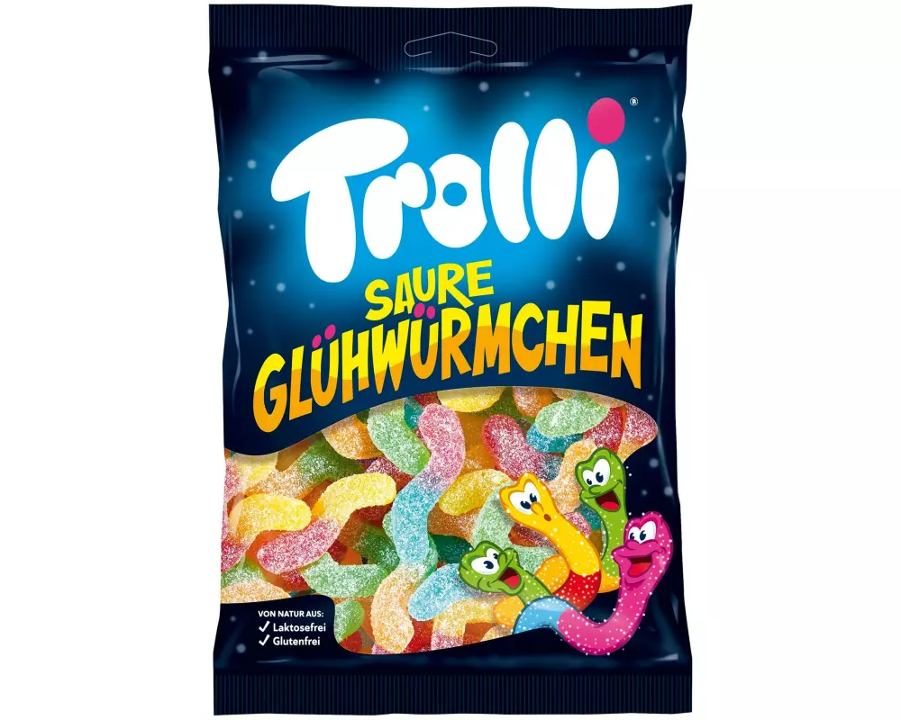 Trolli Gummibonbons Saure Glühwürmchen 200 g