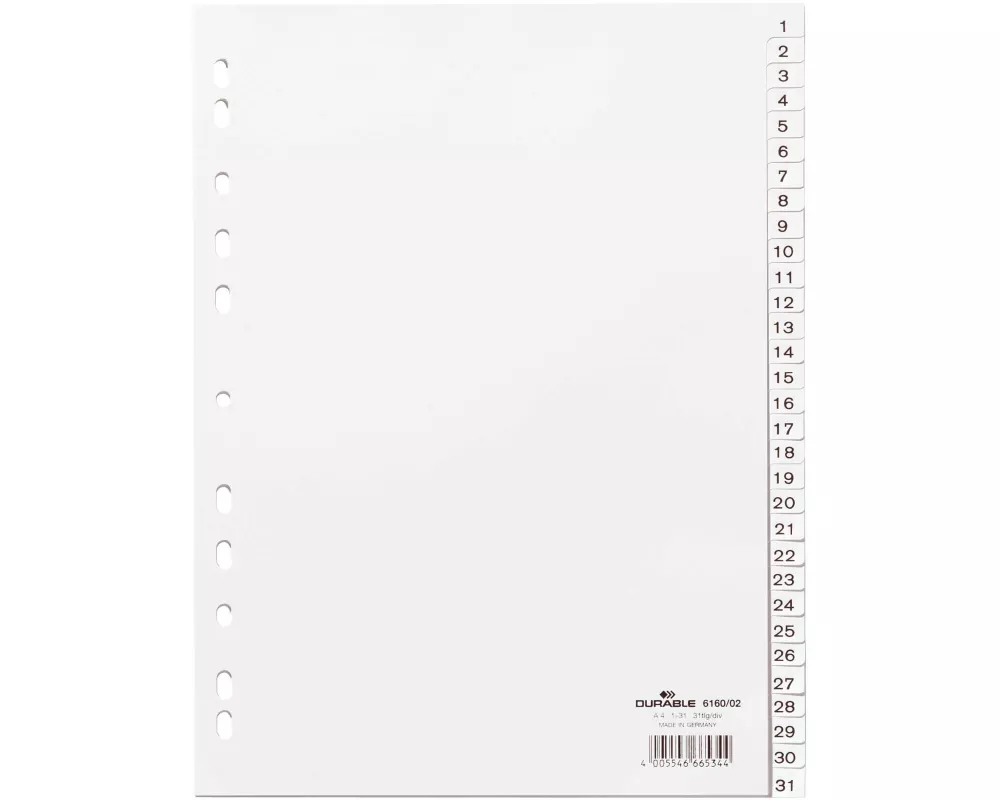 DURABLE Register A4 1-31, mit Indexblatt