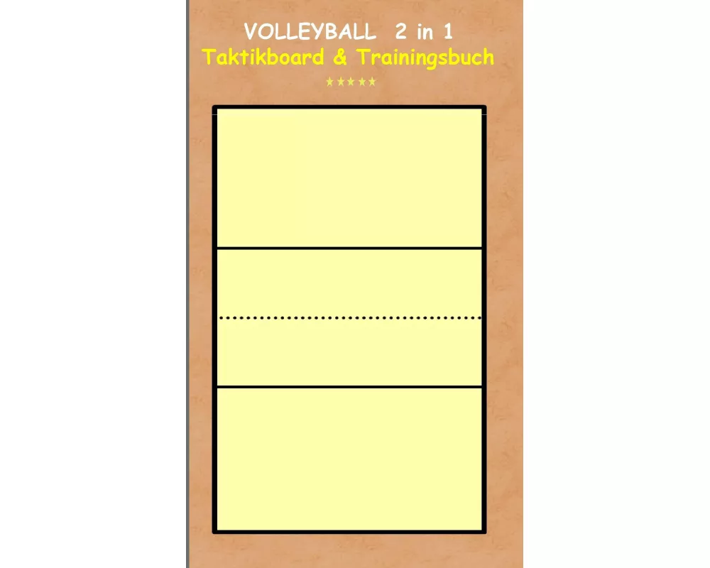 Volleyball 2 in 1 Taktikboard und Trainingsbuch