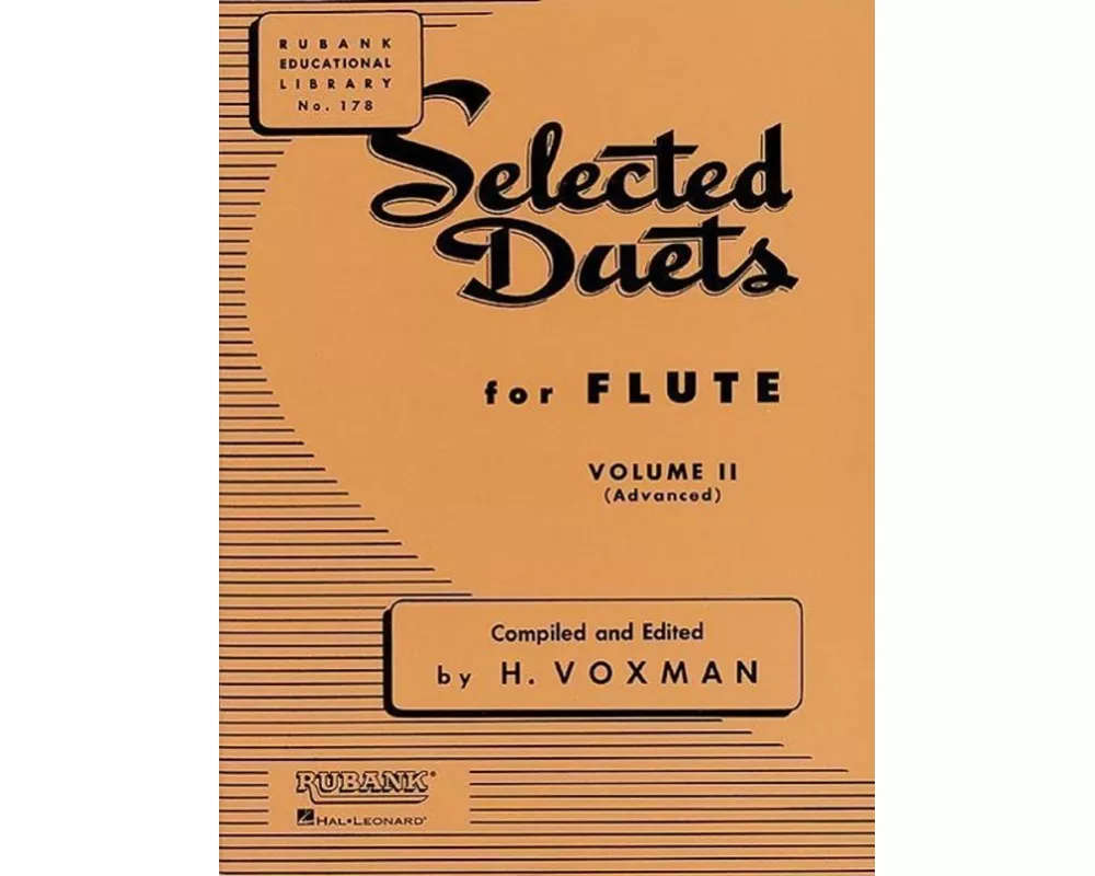Selected Duets for Flute, Vol. 2 Advanced Songbook Classical Flute Sheet Music and Duet Collection Ensemble Training for Performers and Students Ruban