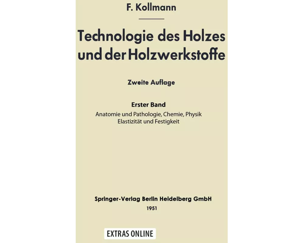 Technologie des Holzes und der Holzwerkstoffe