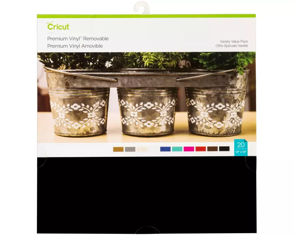 Cricut Vinylfolie Starterset wiederablösbar 20 Blatt