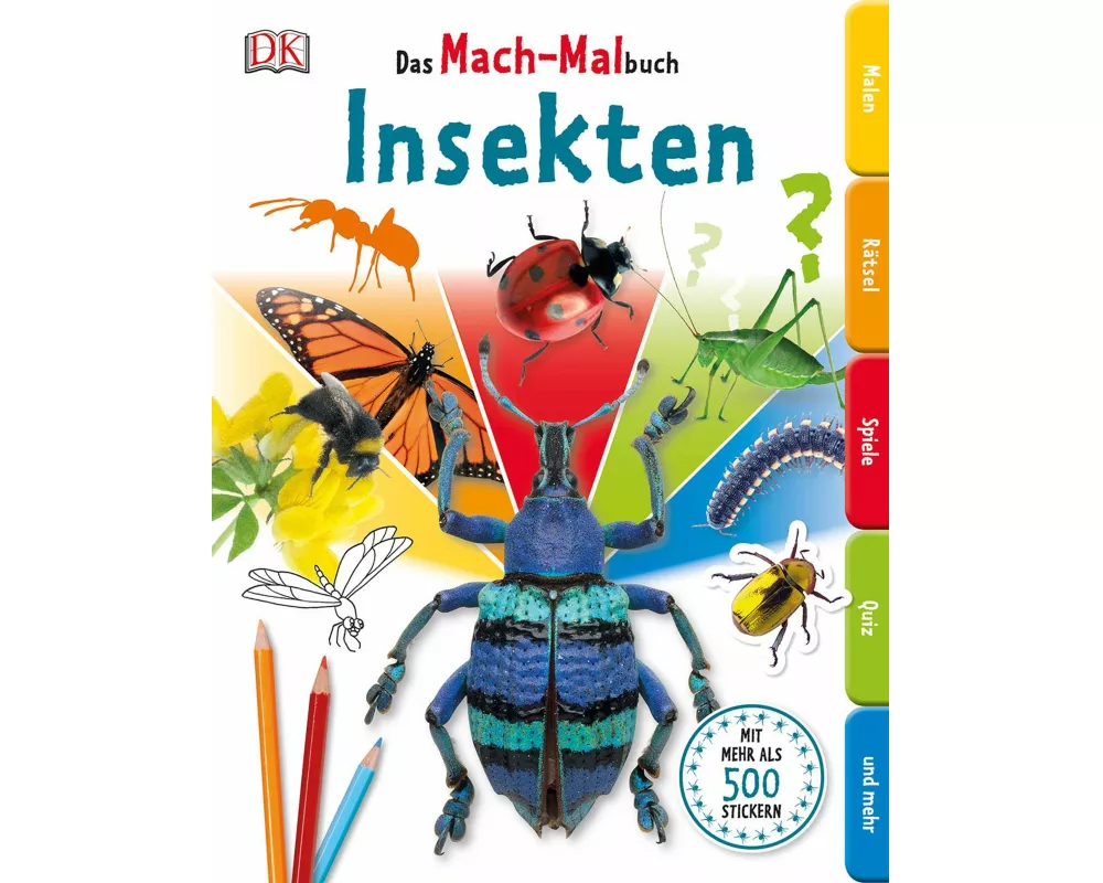 Das Mach-Malbuch Insekten