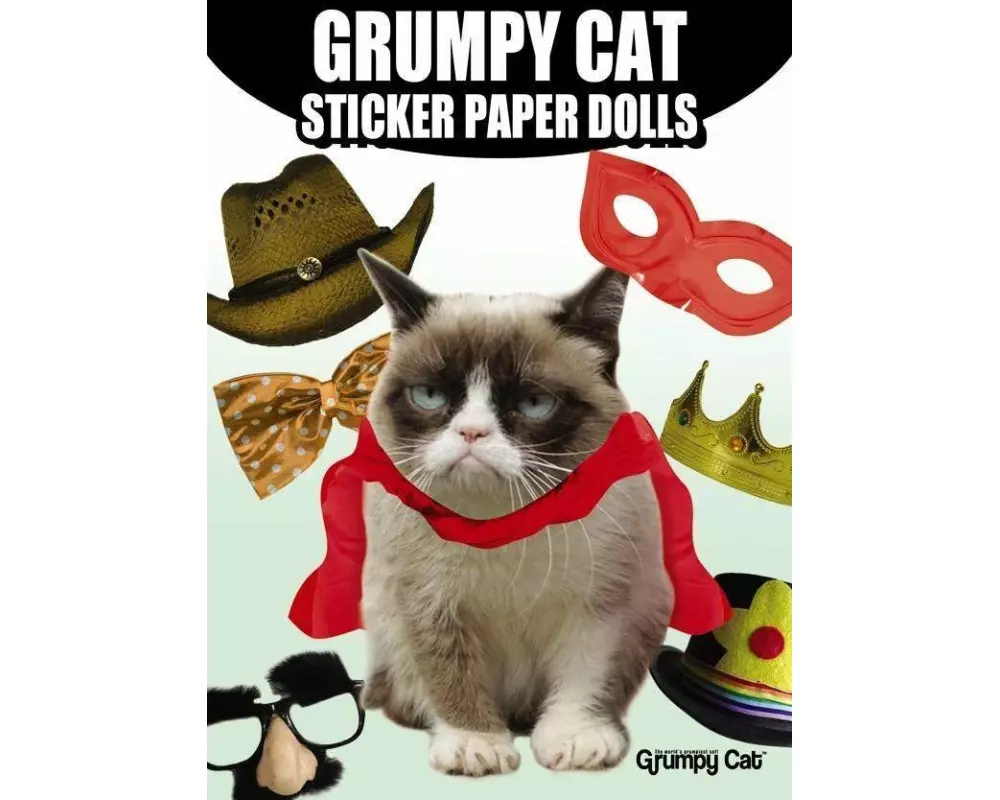 Grumpy Cat Sticker Paper Dolls