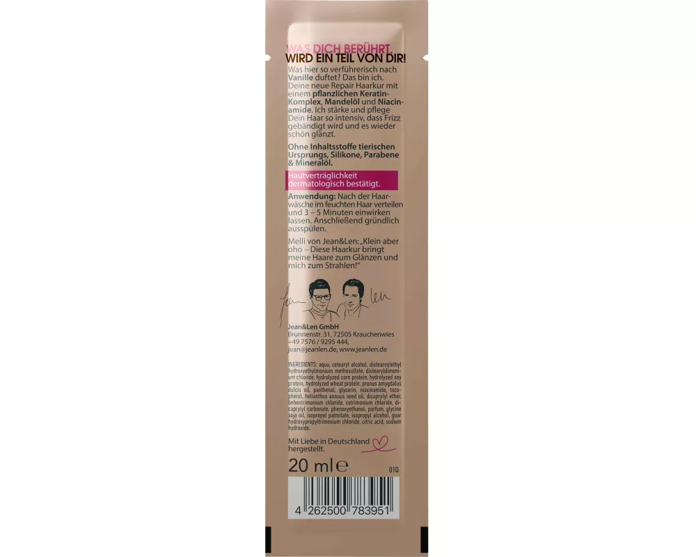 Jean & Len Haarkur Repair Keratin/Mandel 20 ml