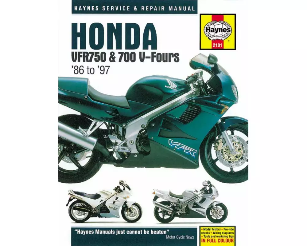 Honda VFR750 & 700 V-Fours (86 - 97) Haynes Repair Manual
