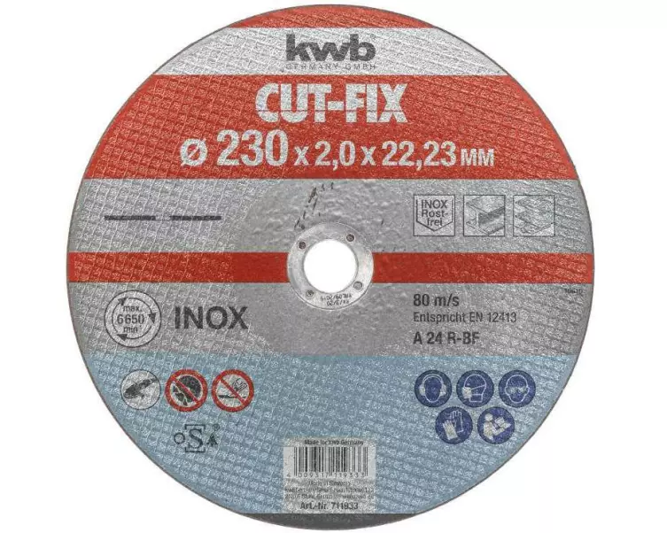 kwb Trennscheibe CUT-FIX, Metall Ø 230 mm