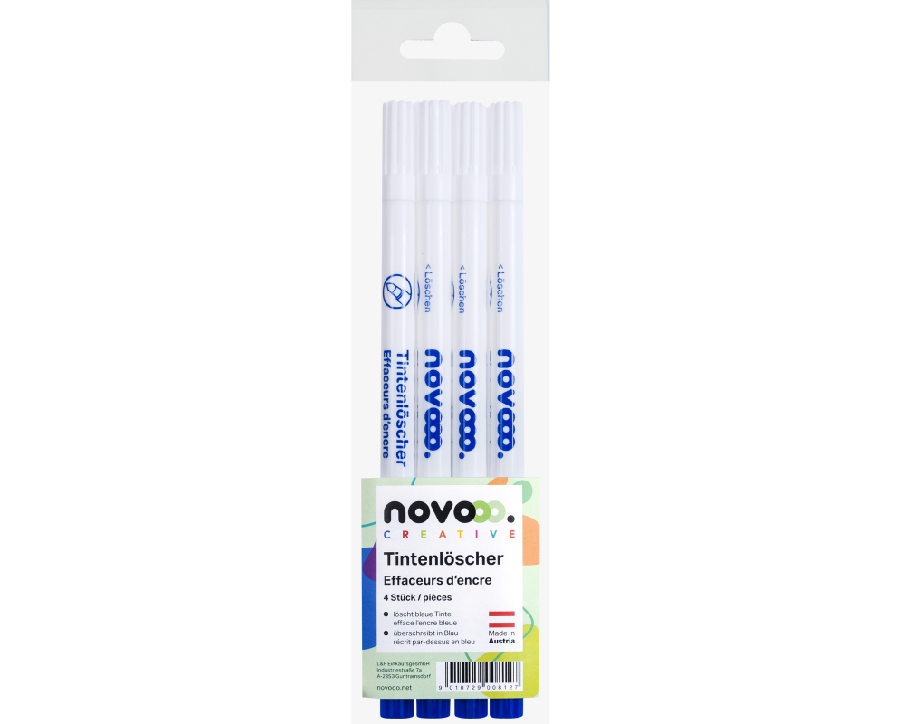 NOVOOO Tintenlöscherset 16103 Rundspitze 4 Stück