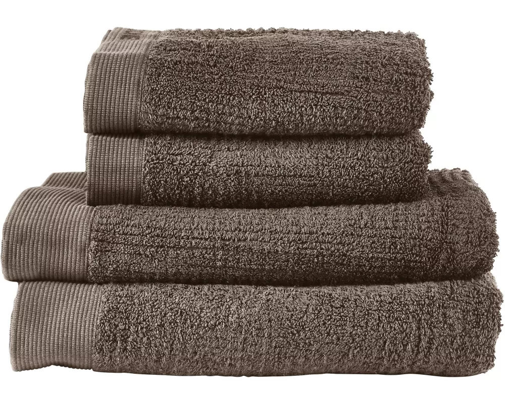 Zone Denmark Handtuch Classic 4 Stck. Taupe 100% Baumwolle/600 g