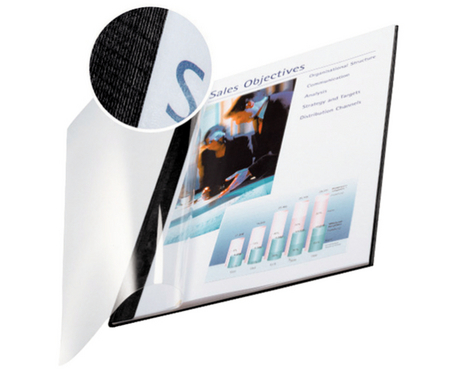 LEITZ Buchbindemappe 7mm A4 73990095 schwarz 10 Stück