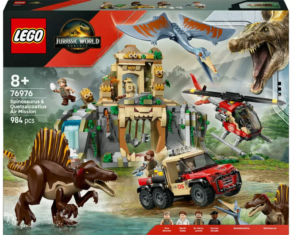 LEGO® Jurassic World Spinosaurier und Quetzalcoatlus: Hubschrauber