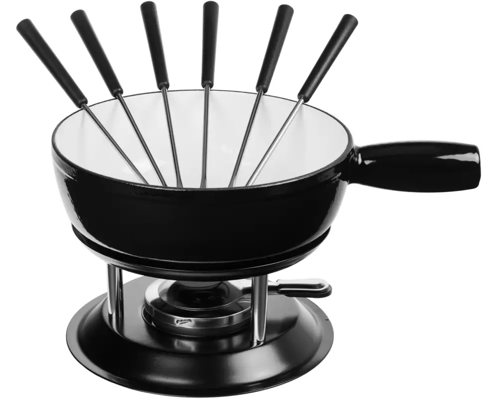 COCON Käsefondue-Set 10-teilig, Schwarz