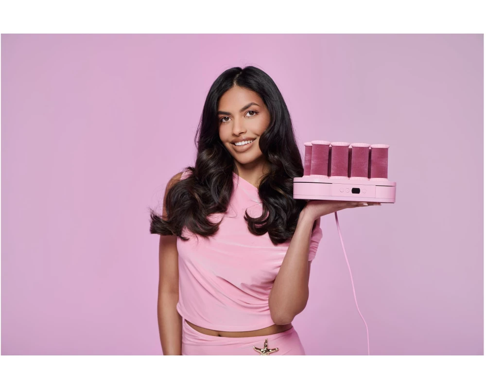 Mermade Hot Rollers Digitale Heizwickler Rosa