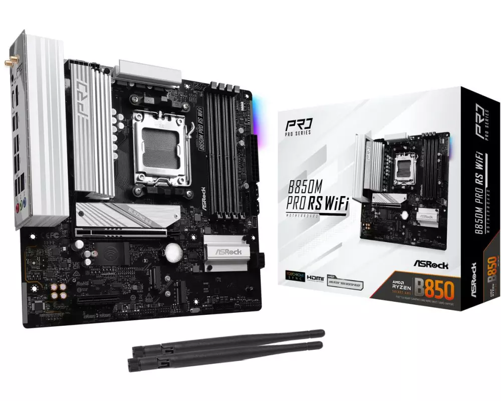ASRock Mainboard B850M Pro RS WiFi