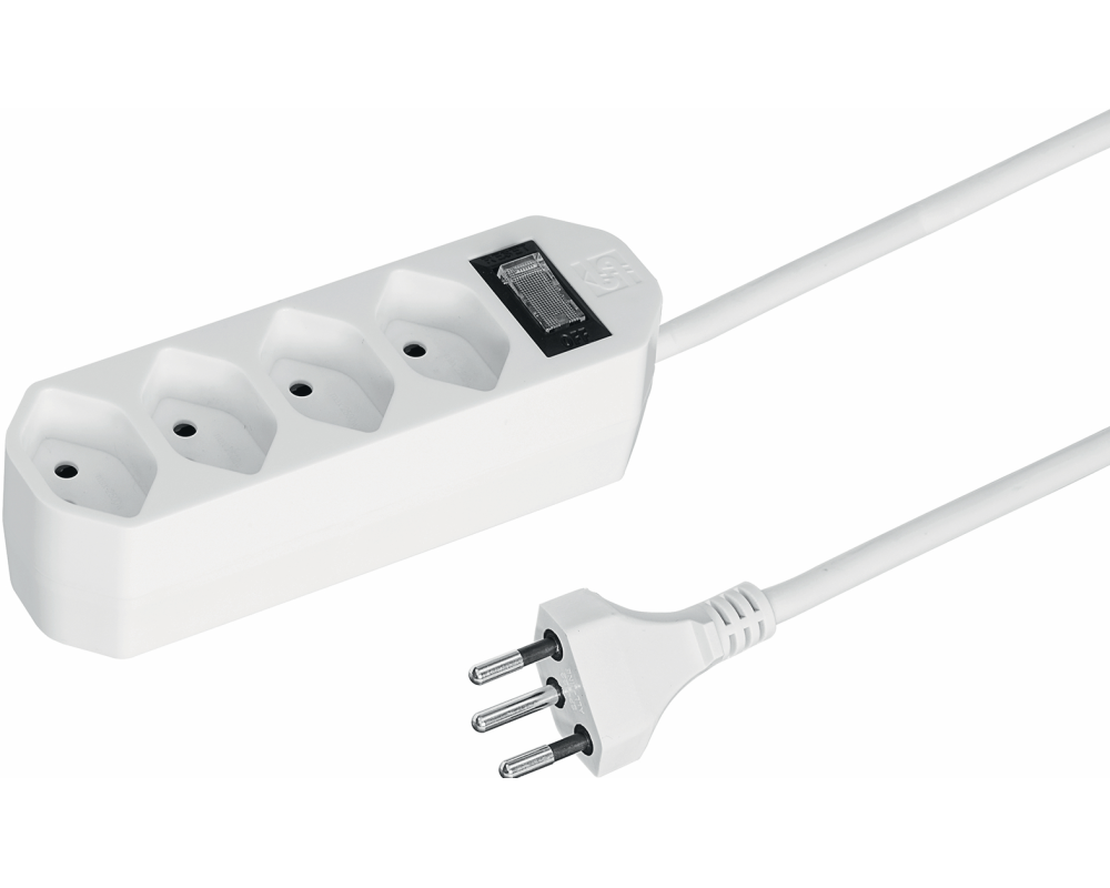 STEFFEN Steckdosenleiste Compact 200130214 4x T13, weiss