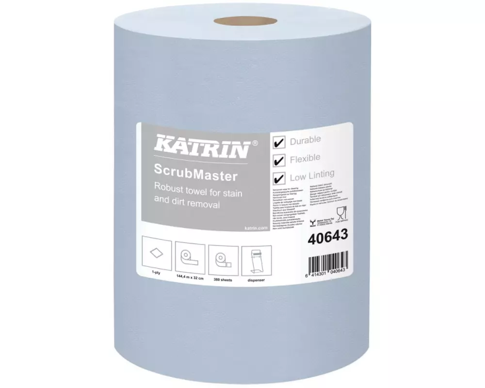 Katrin Handtuchrolle ScrubMaster 380 Blatt 1-lagig 32 cm x 144 m