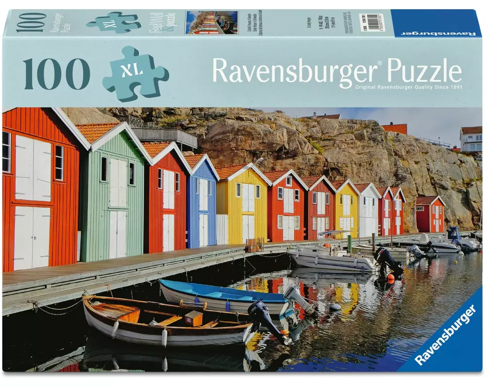 Ravensburger Puzzle Bunte Häuser in Schweden 100 XL-Teile