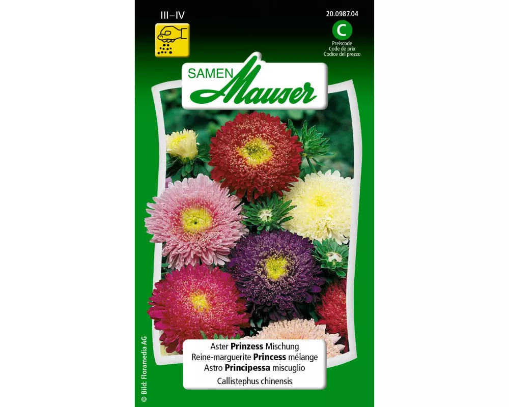 Samen Mauser Saatgut Aster Prinzess Mischung