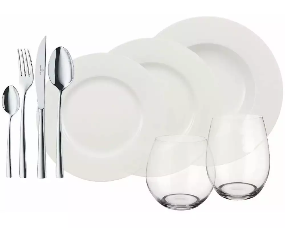Villeroy & Boch Speise-Service World 4 Friends 36-teilig, Weiss