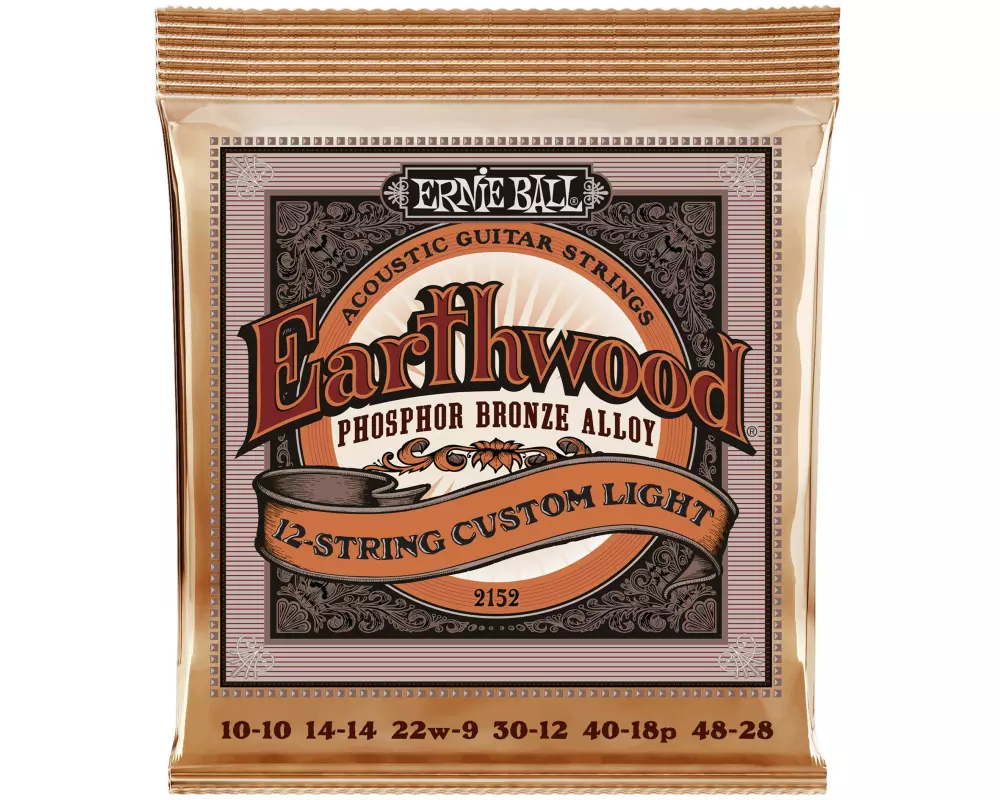 Ernie Ball Gitarrensaiten 2152 Earthwood PB – Custom Light 10-48