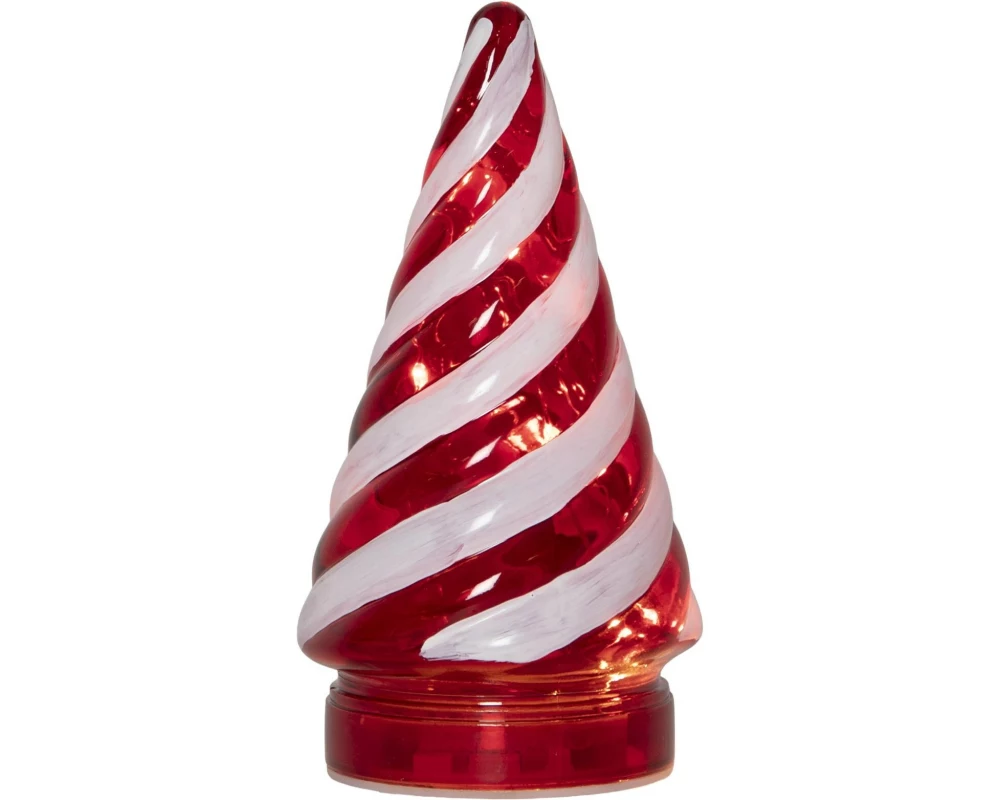 Star Trading Glas Dekoration Candy Tree Indoor, Rot, 15.00 cm Höhe