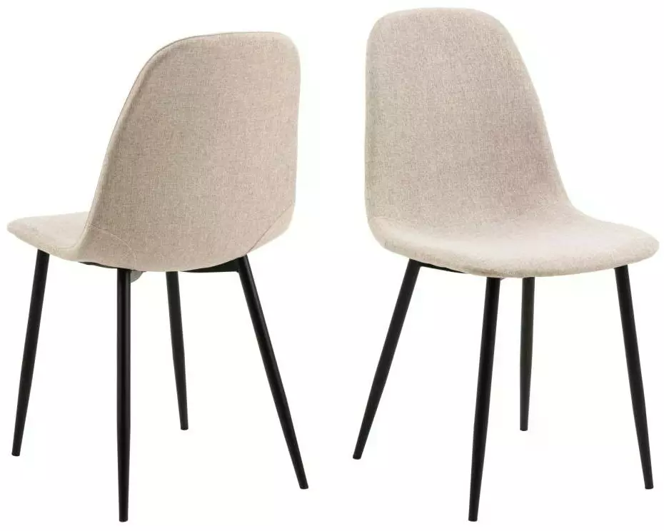 AC Design Stuhl Celia 4 Stück, Beige