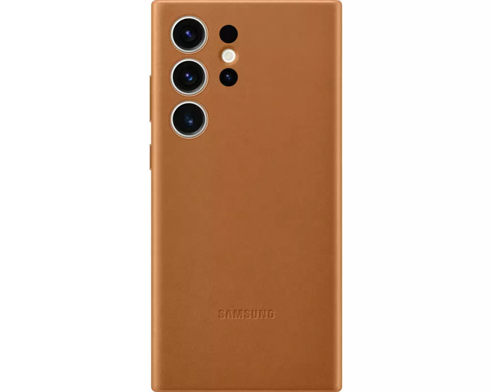 Samsung Back Cover Leather Galaxy S23 Ultra Braun