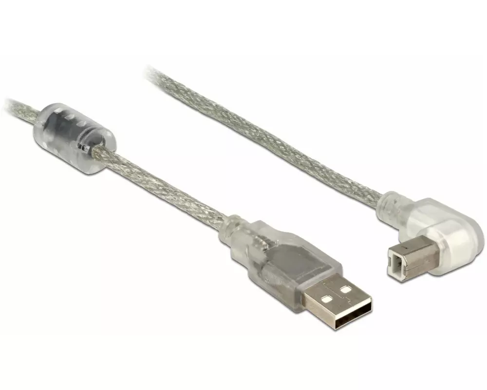 Delock USB 2.0-Kabel 90°gewinkelt USB A - USB B 0.5 m