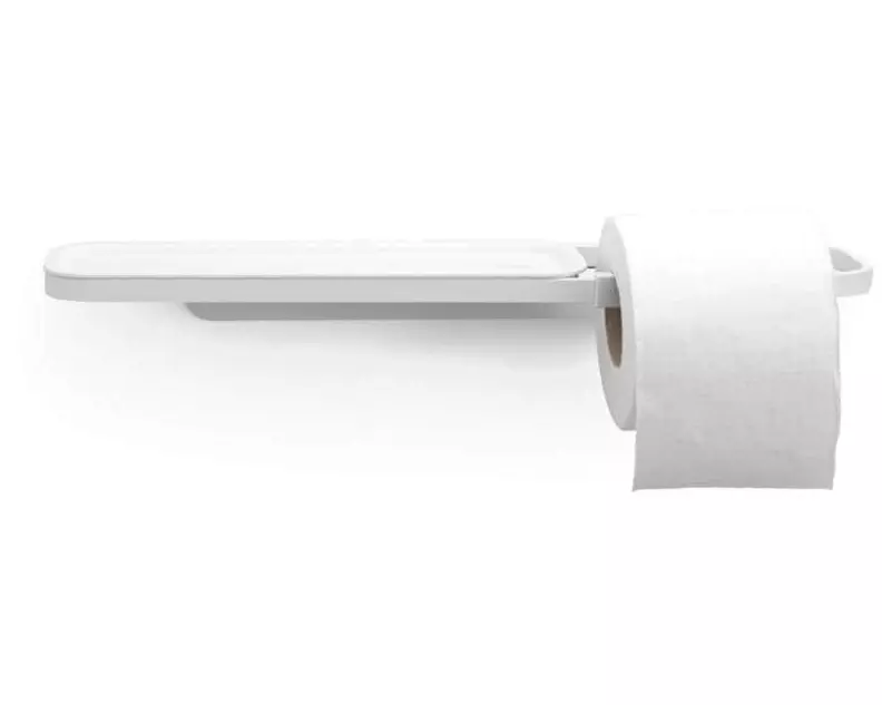 Brabantia Toilettenpapierhalter Mindset mit Ablage Weiss