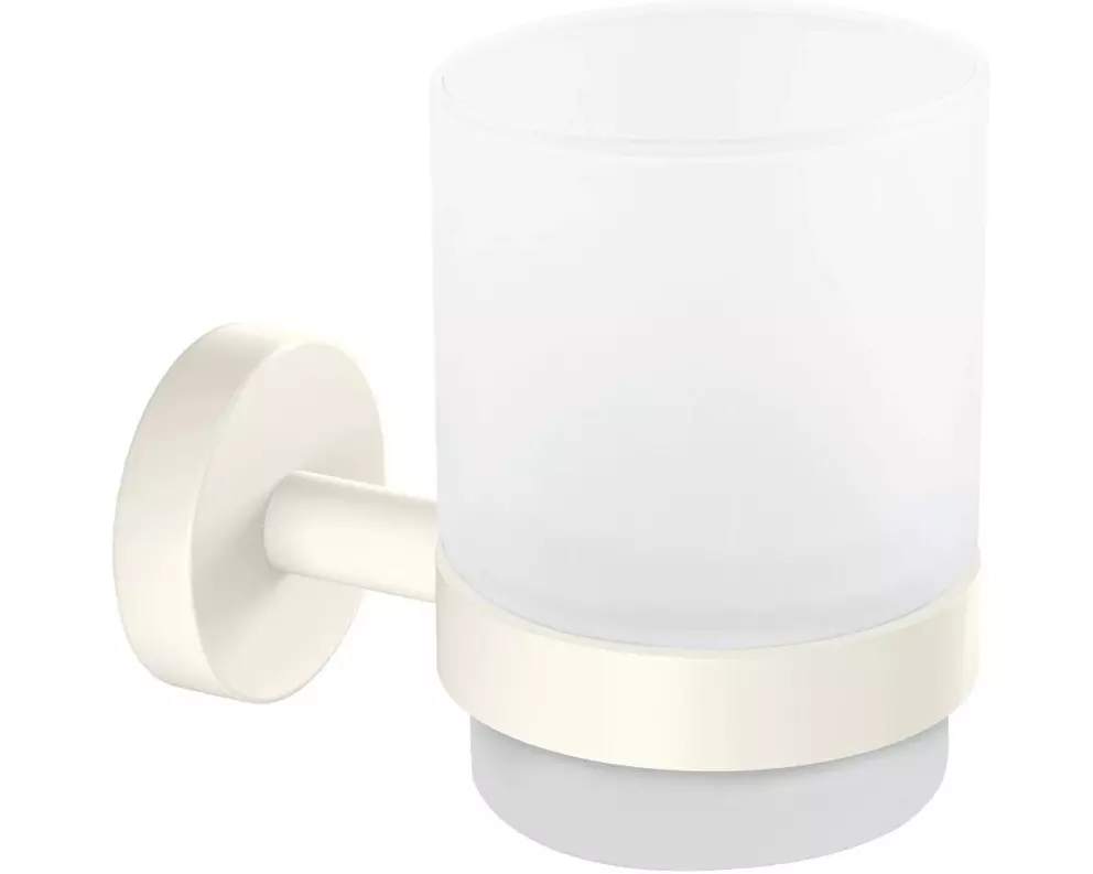 tesa Moon White Zahnputzbecher ohne Bohren, weiss