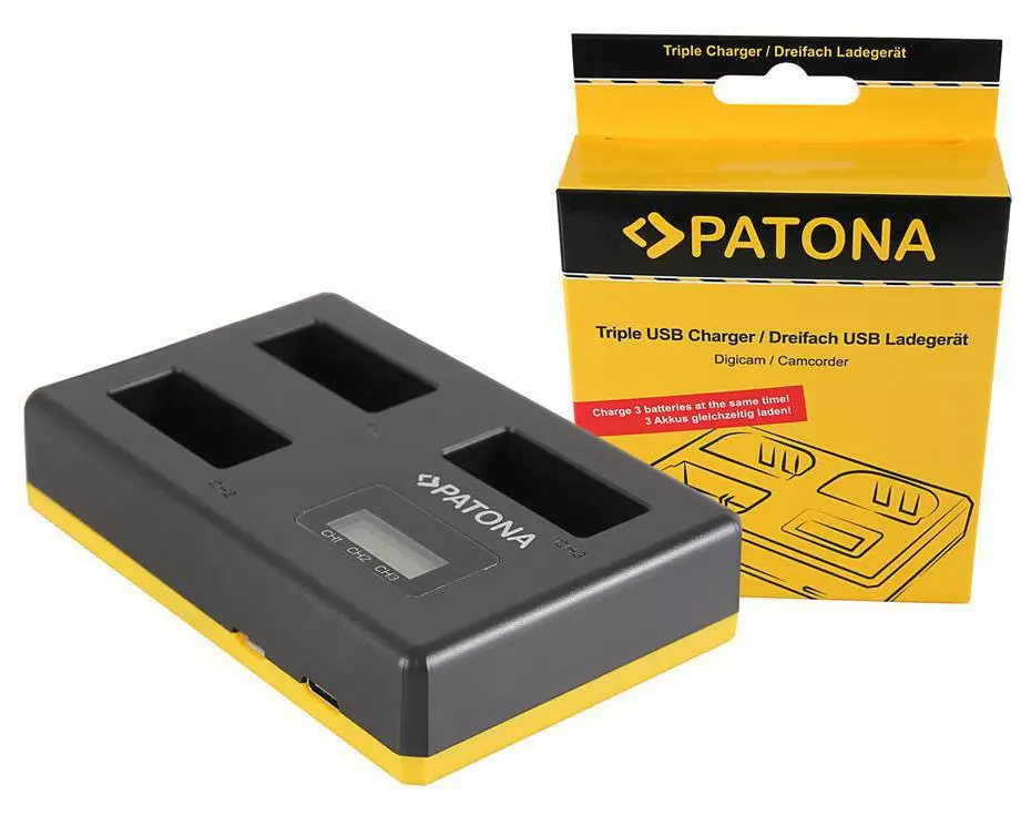 Patona Ladegerät Triple Canon LP-E17