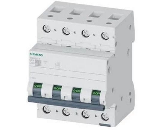 Siemens Leitungsschutzschalter 400 V 6kA, 3+N-polig, C, 63A