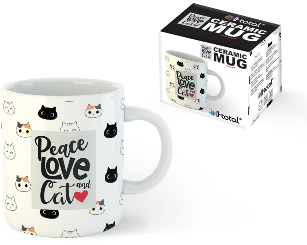 I-TOTAL Tasse Cat 295ml XL1890