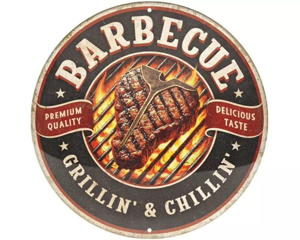Nostalgic Art Schild Barbecue Mehrfarbig