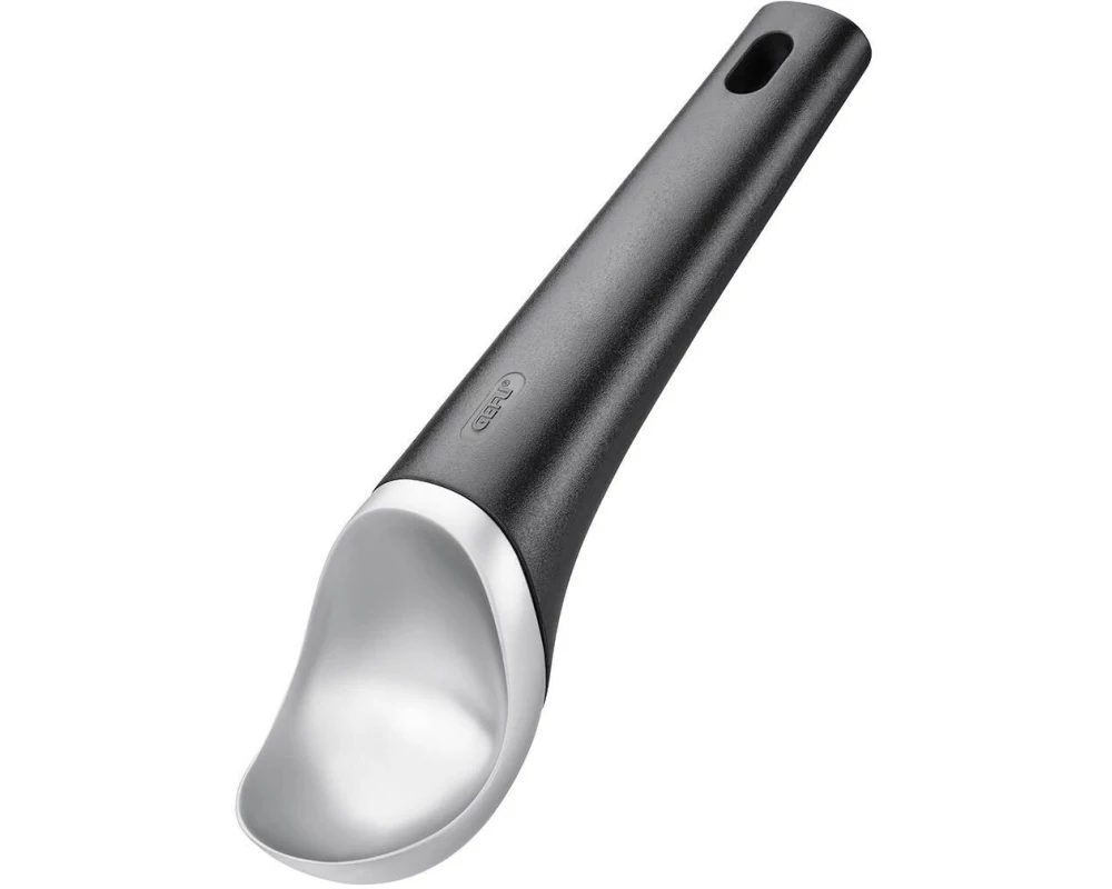 GEFU Eisportionierer Italia 19 cm, Schwarz/Silber