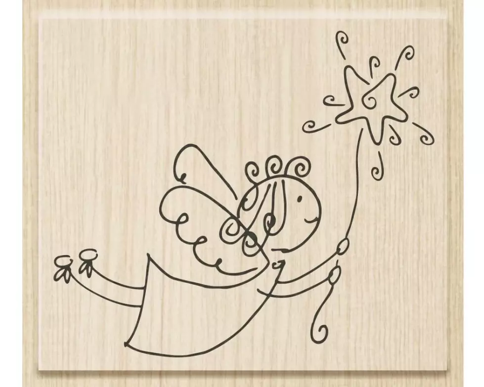 Heyda Stempel Engel, 7 x 6 cm