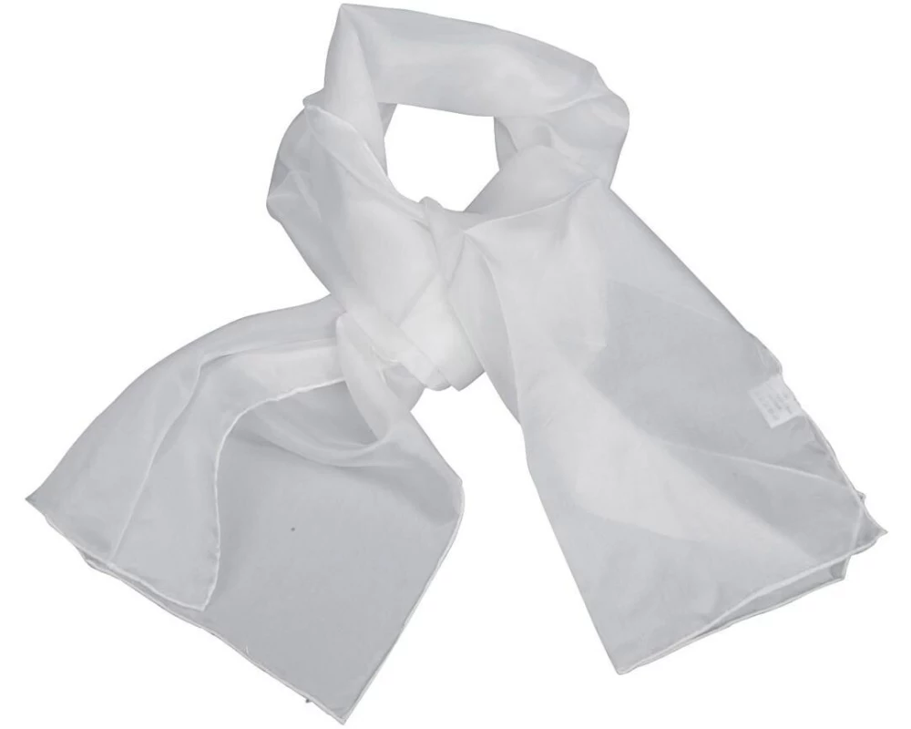 Creativ Company Seidenschal 35 x 130 cm, 1 Stück, Weiss
