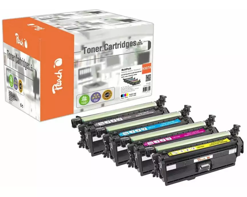 Peach Tonerset HP No. 307A Black/Cyan/Magenta/Yellow
