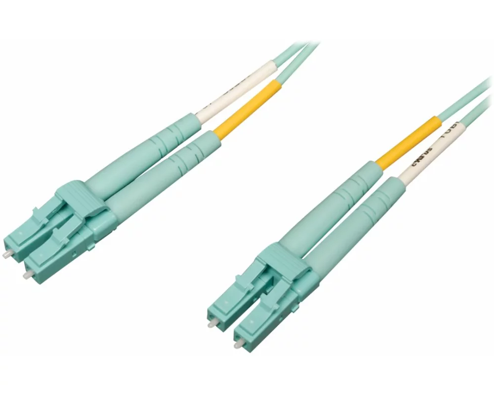 EATON TRIPPLITE 10Gb,/100Gb, Duplex, Multimode, 50/125, OM4, LSZH, Fiber Patch Cable, LC/LC - Aqua, 1M 3ft.