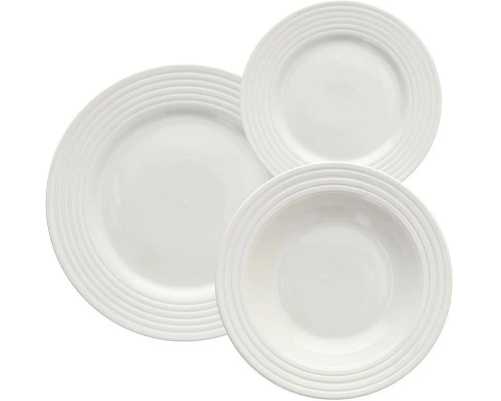 Tognana Speise-Service Rings 18-teilig, Weiss