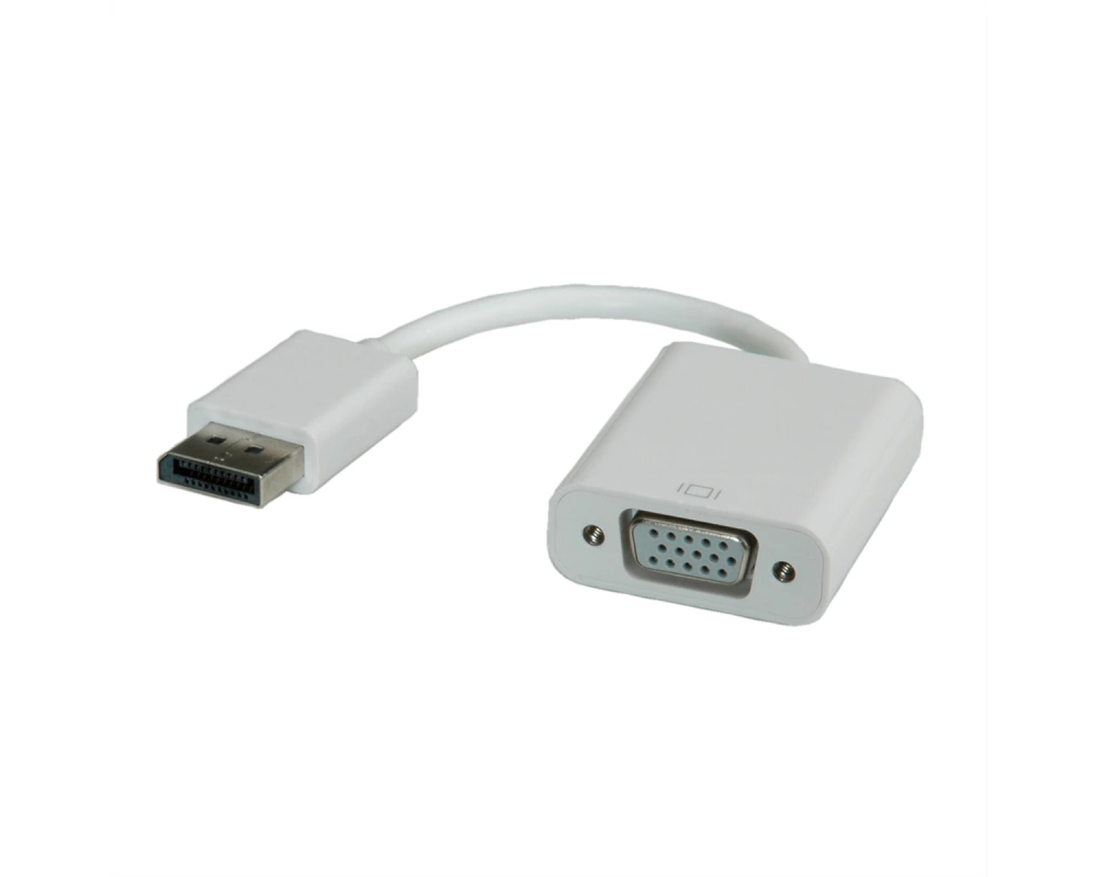 ROLINE DisplayPort-VGA Adapter, DP ST - VGA BU, Aktiv