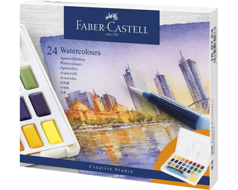 Faber-Castell Aquarellfarbe Watercolour 24 Farben
