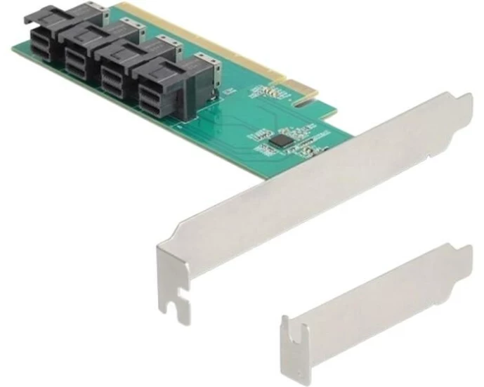 Delock PCI Express x16 zu 4 x intern SFF-8643 NVMe