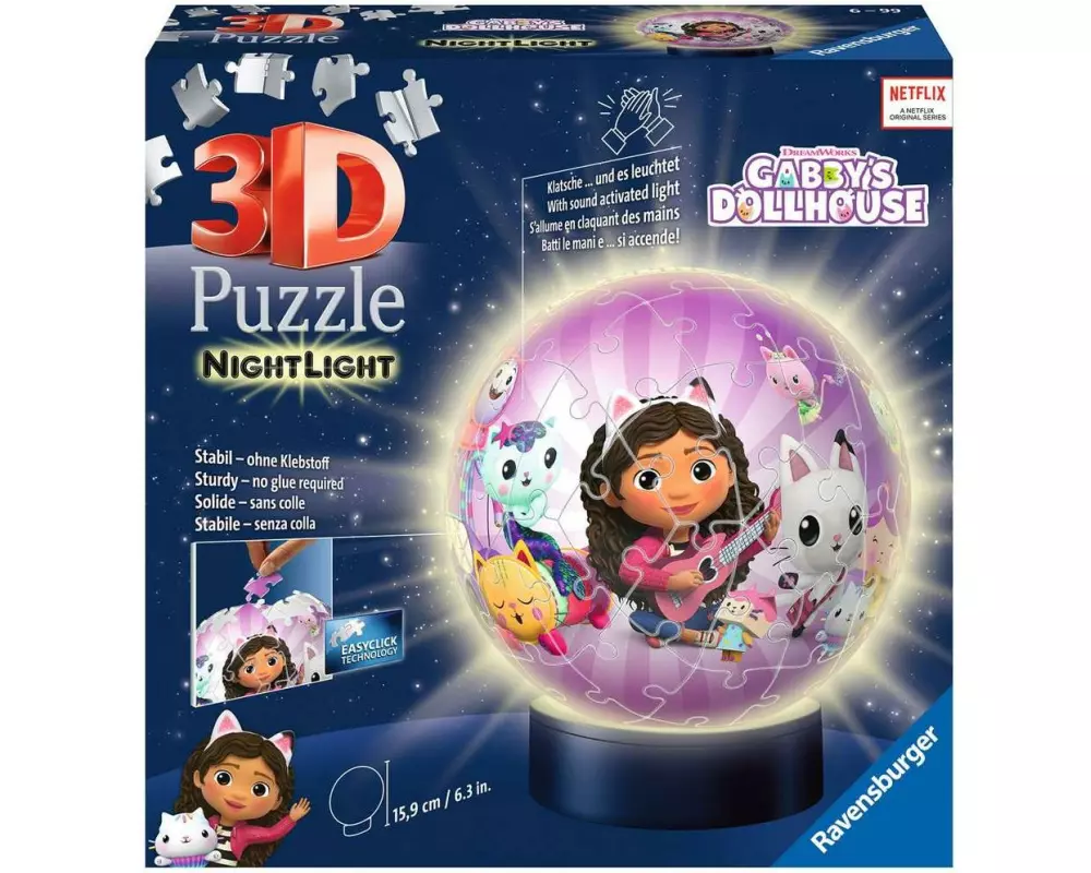 Ravensburger 3D Puzzle Nachlicht Gabby's Dollhouse