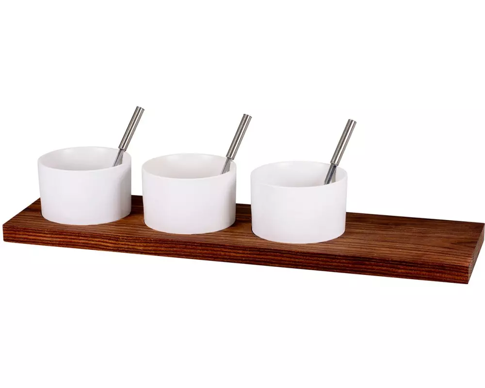 Kadastar Snackschale Trio gross Dunkelbraun