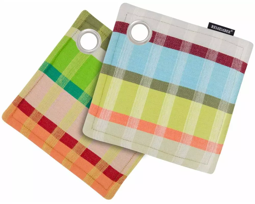 Remember Topflappen Nr.6 2er Set, 18.5 x 18.5 cm