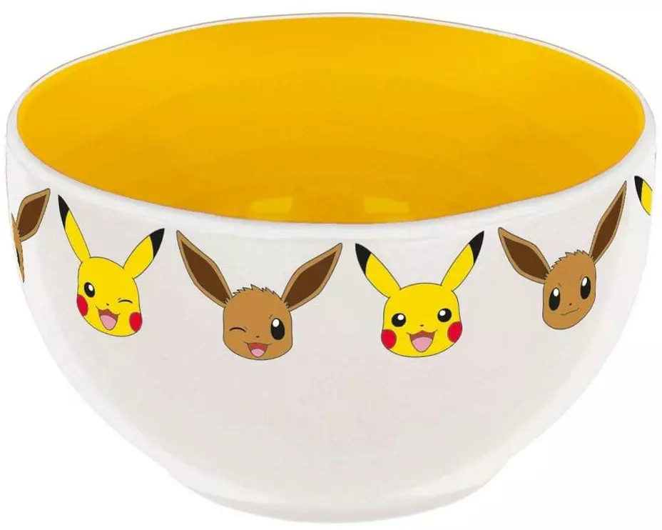 Stor Schüssel Pokémon 1 Stück, Braun/Gelb/Weiss