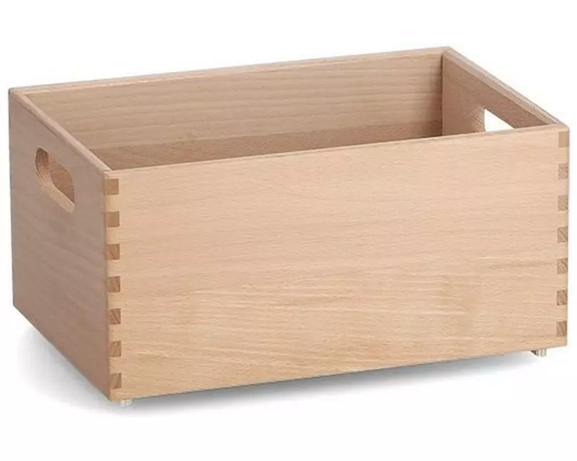 Zeller Present Aufbewahrungskiste Buche 30 x 20 x 15 cm, Braun