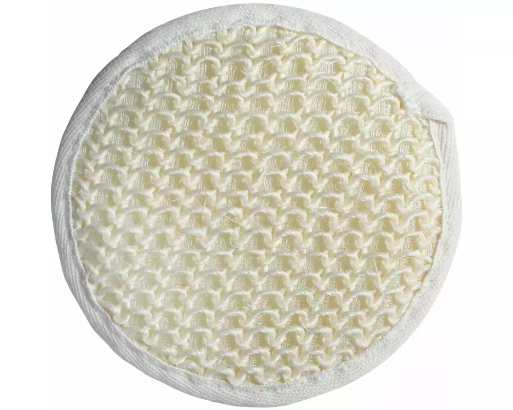 MSV Peelingschwamm aus Sisal 15 x 12.5 cm, Weiss